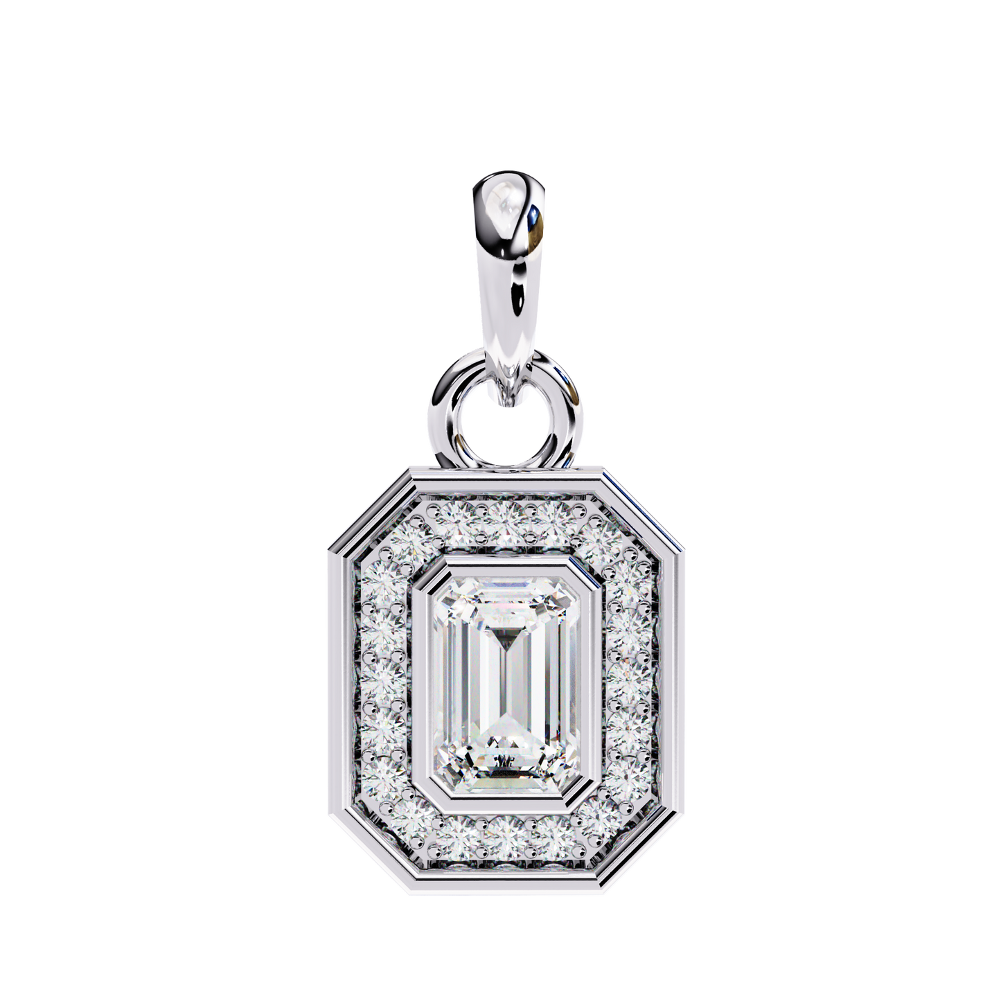 lgd pendant emerald stone (0.92ct) in 14k gold without chain