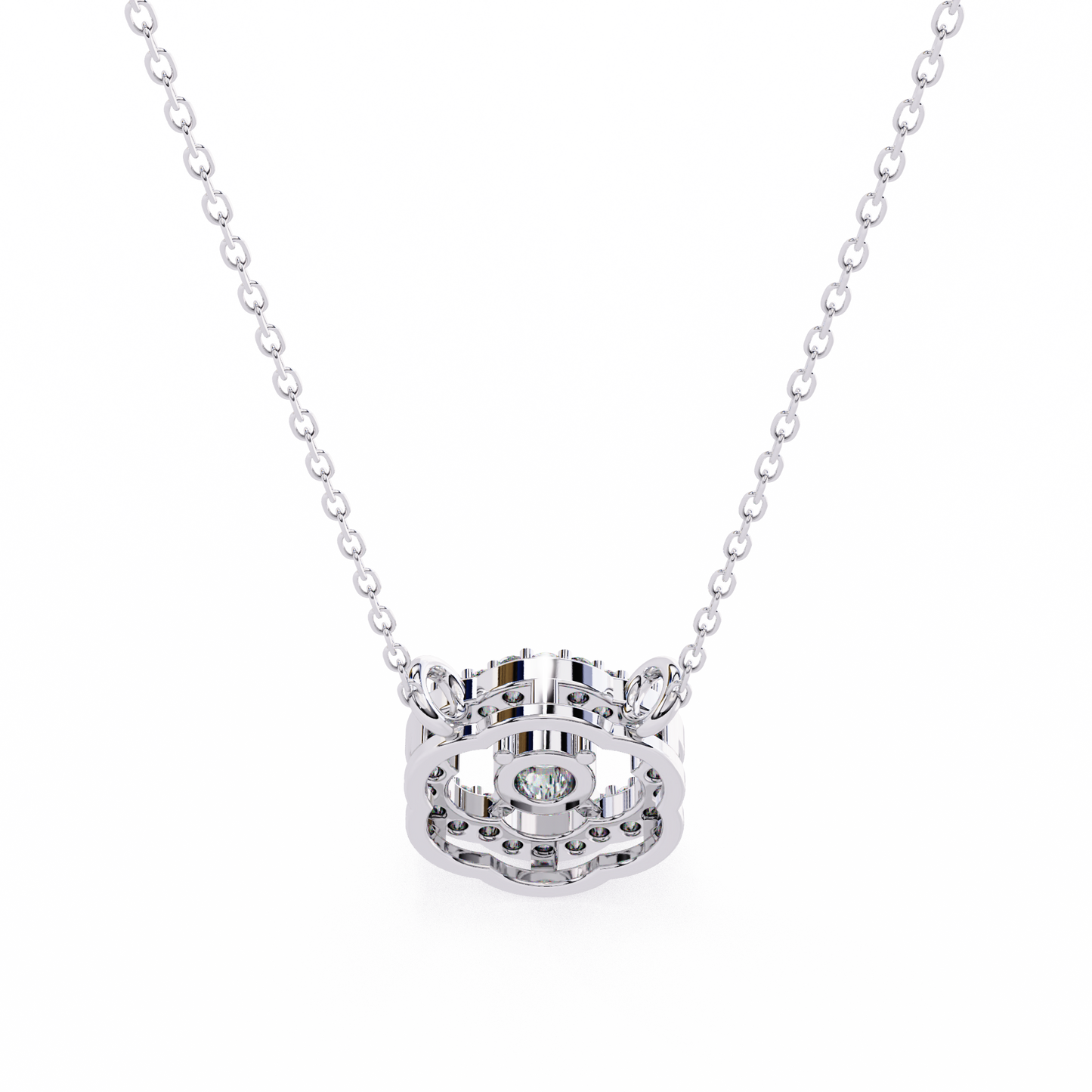 lgd pendant round stone (0.31ct ) in 14k gold without chain