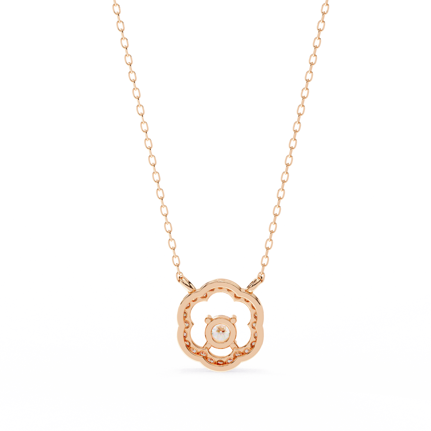 lgd pendant round stone (0.31ct ) in 14k gold without chain