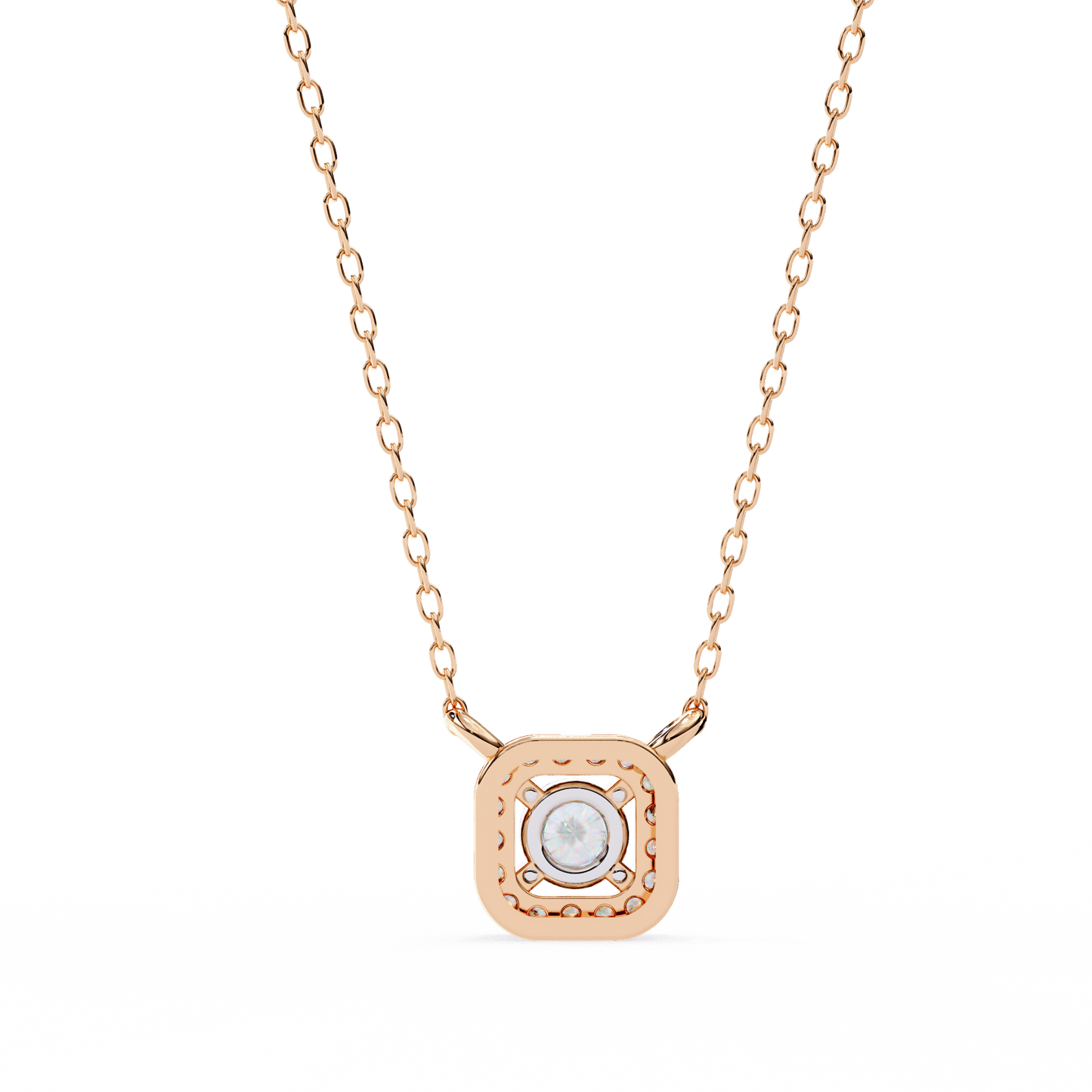 lgd pendant round stone (0.3ct ) in 14k gold without chain