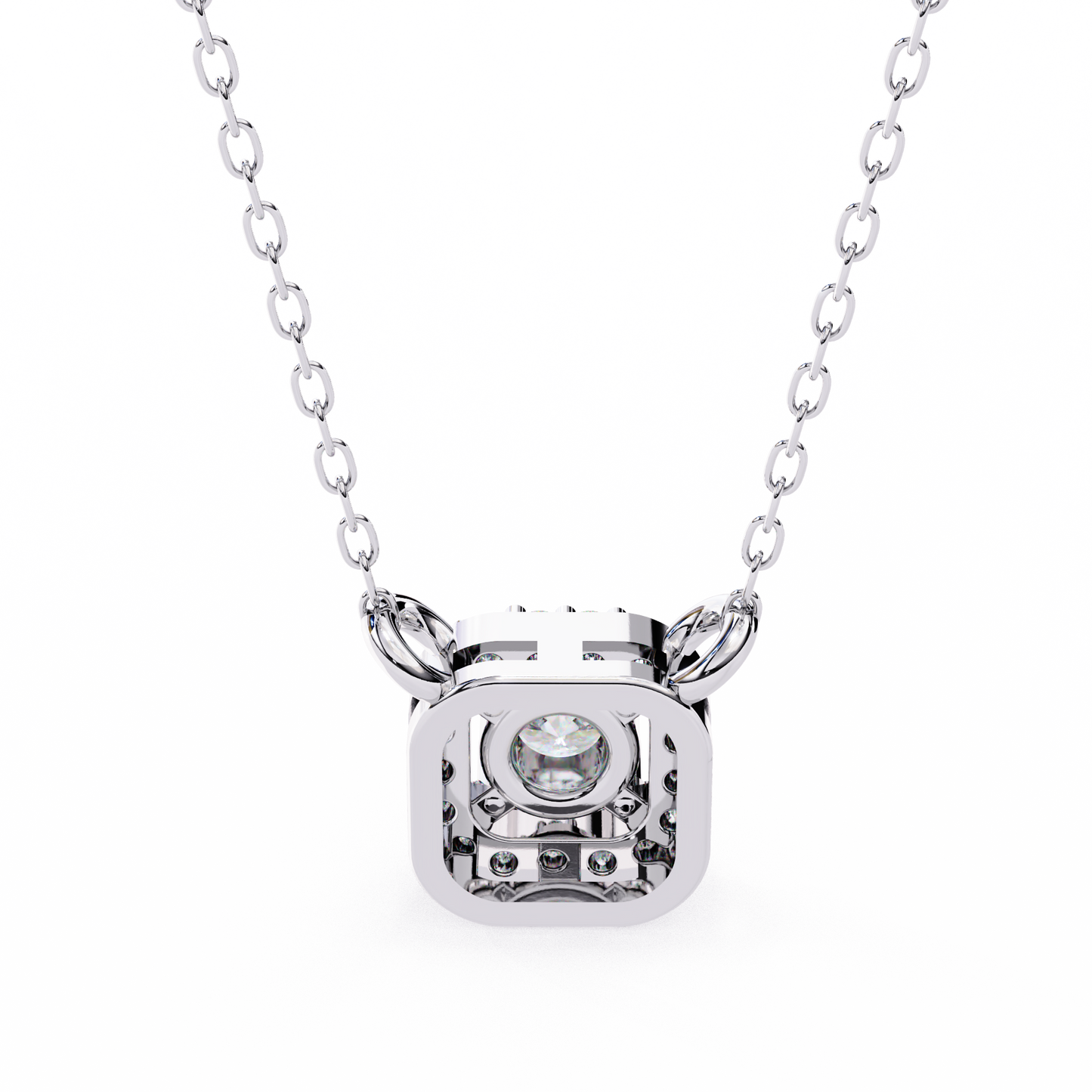 lgd pendant round stone (0.3ct ) in 14k gold without chain