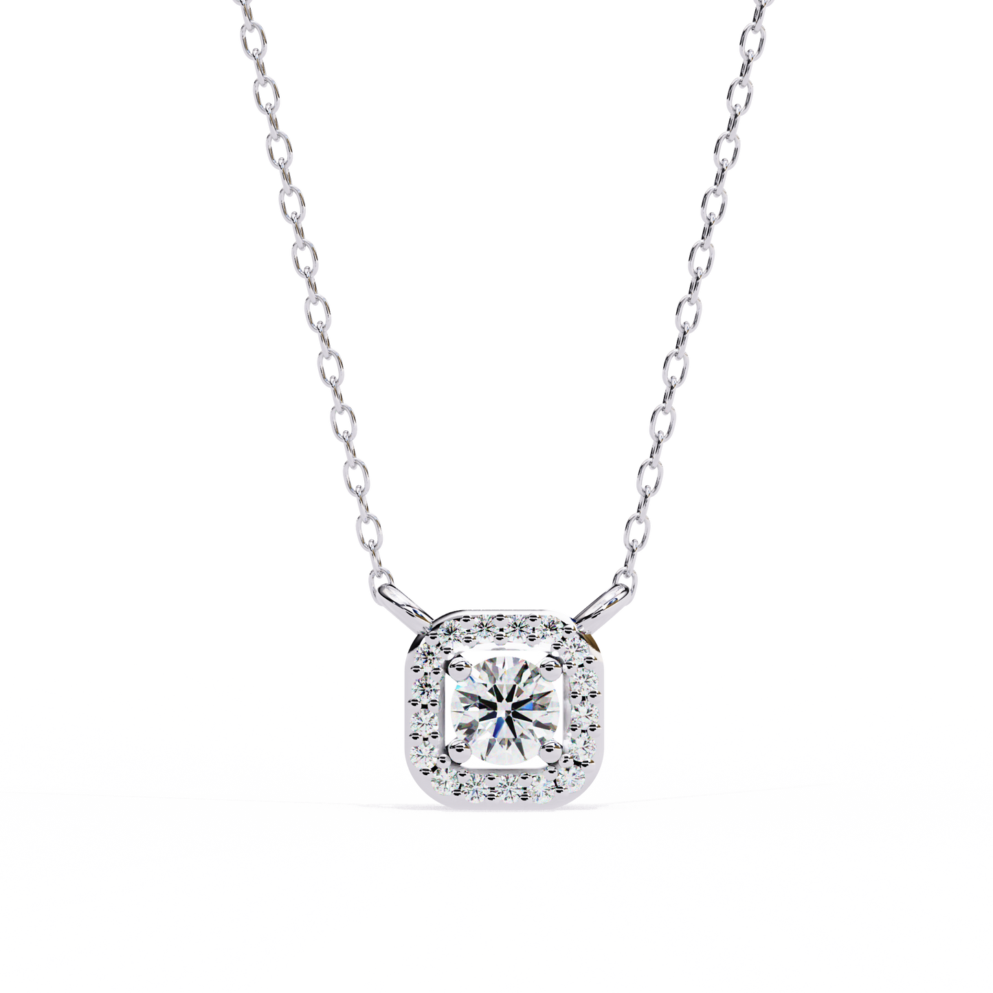 lgd pendant round stone (0.3ct ) in 14k gold without chain