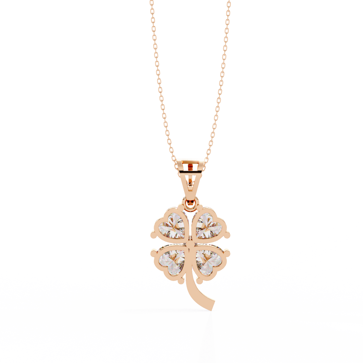 lgd pendant heart stone (0.61ct) in 14k gold without chain