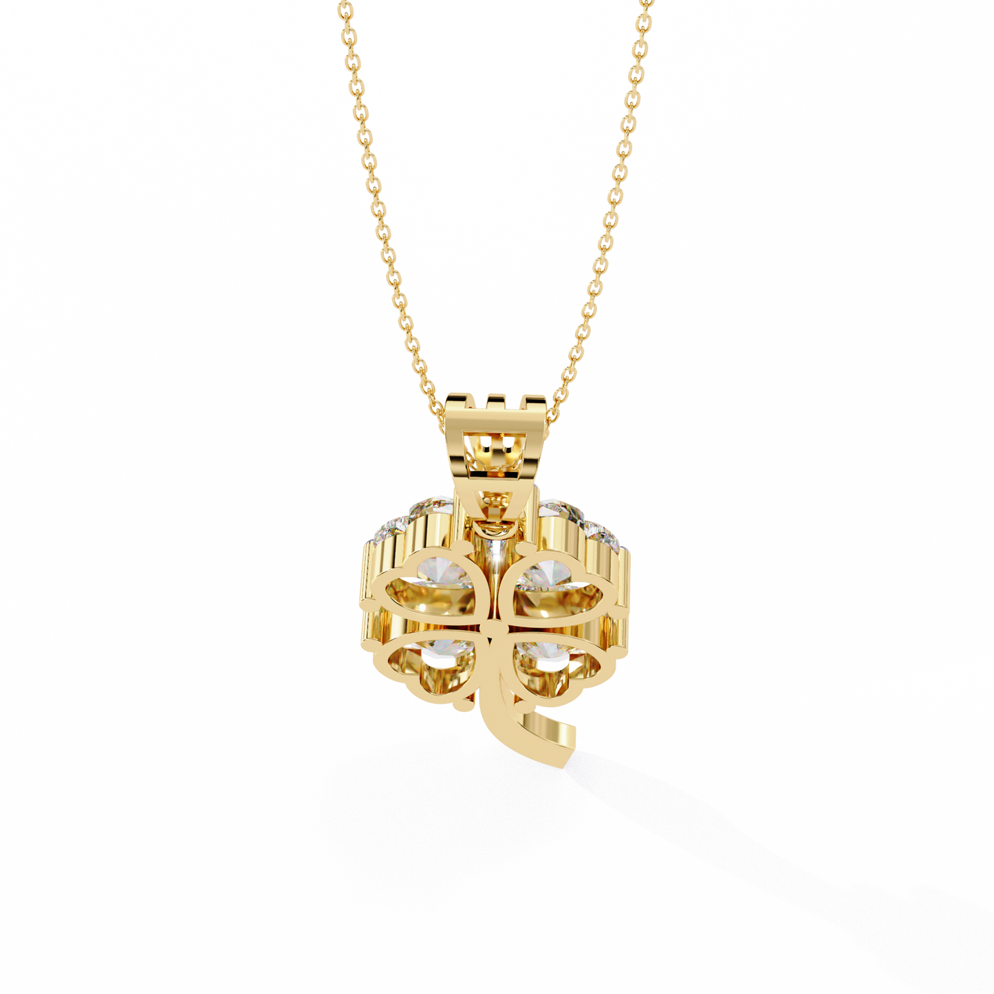 lgd pendant heart stone (0.61ct) in 14k gold without chain
