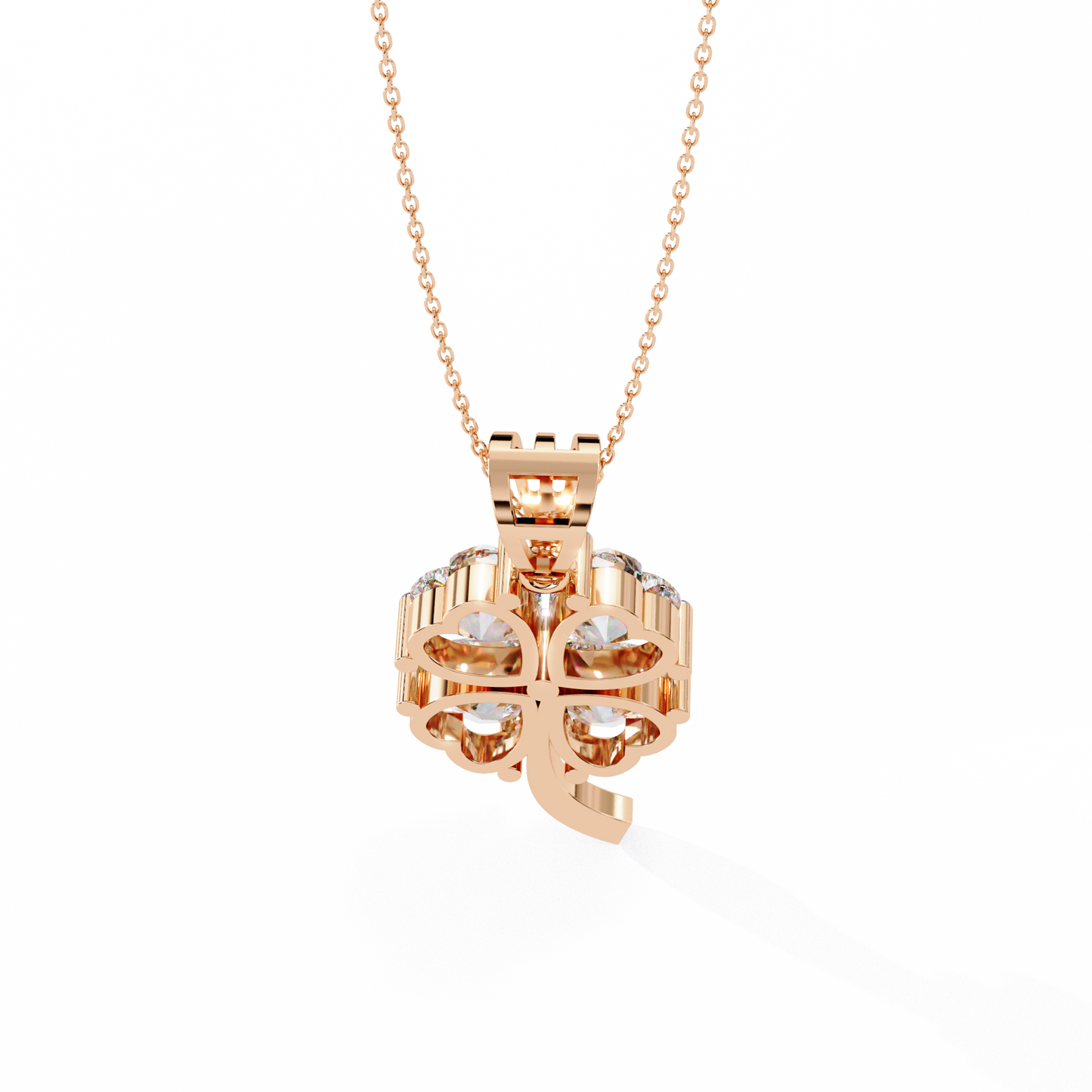 lgd pendant heart stone (0.61ct) in 14k gold without chain