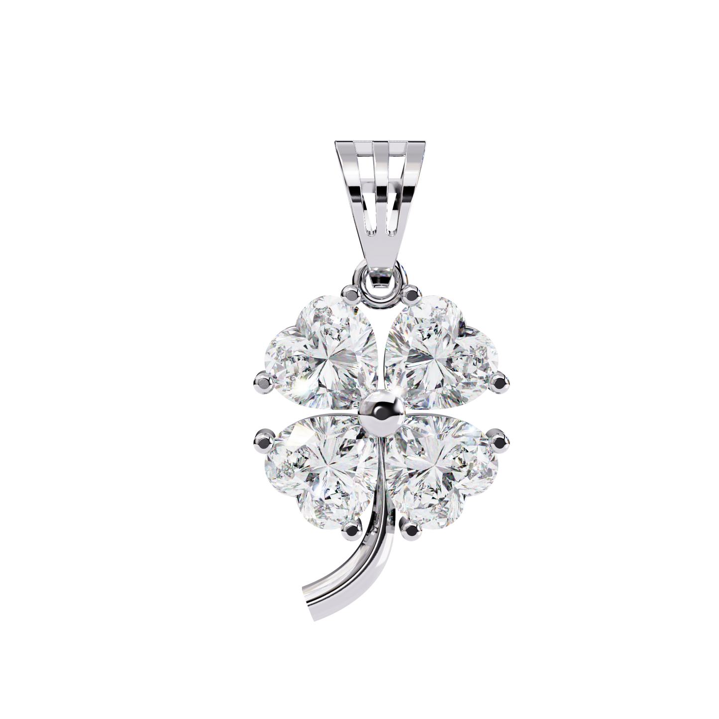 lgd pendant heart stone (0.61ct) in 14k gold without chain