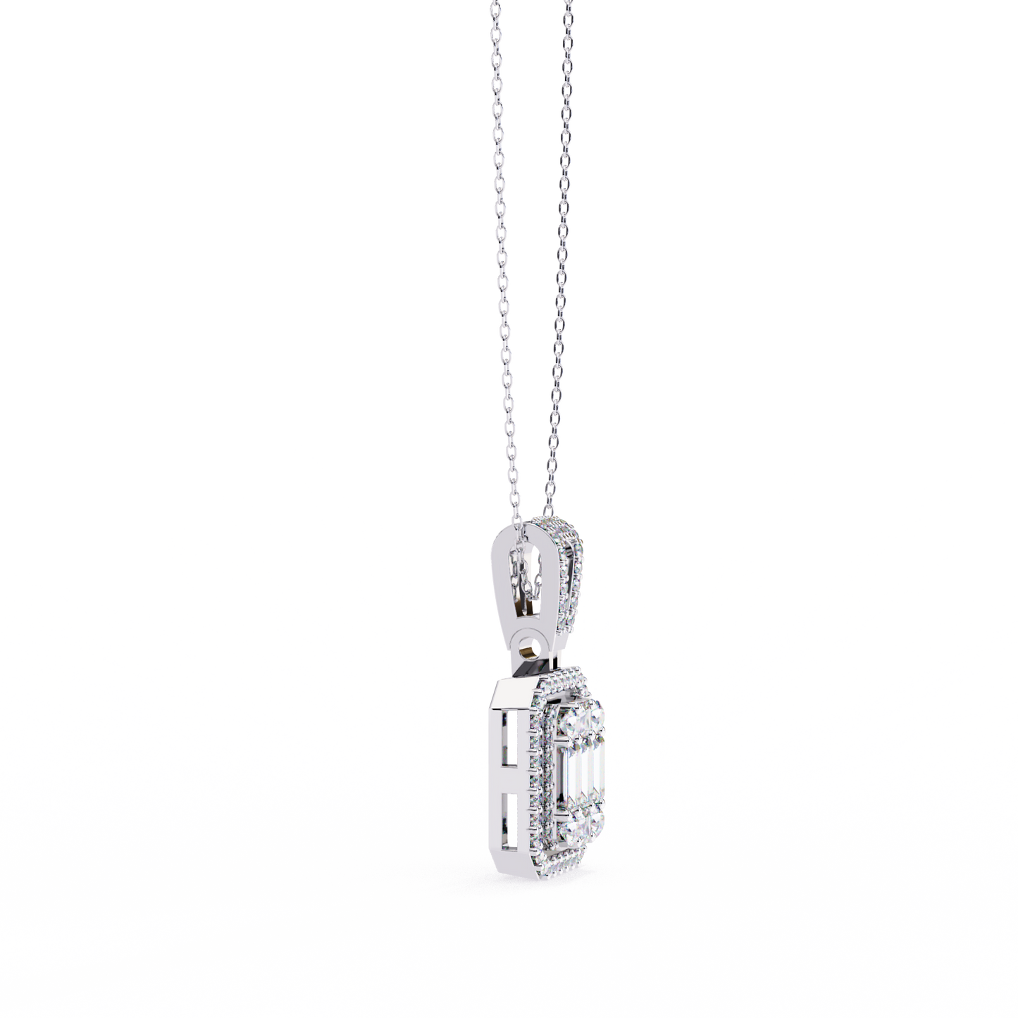lgd pendant round stone (0.71ct ) in 14k gold without chain