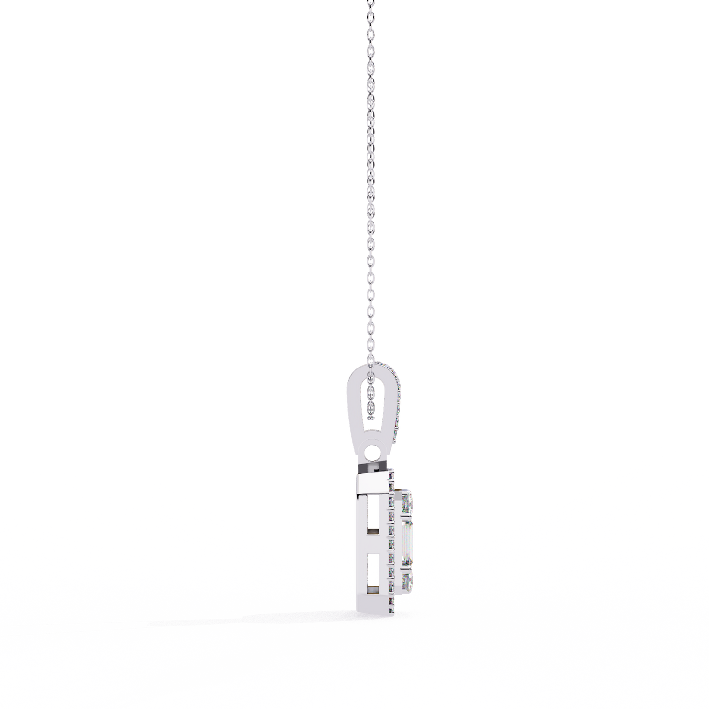 lgd pendant round stone (0.71ct ) in 14k gold without chain