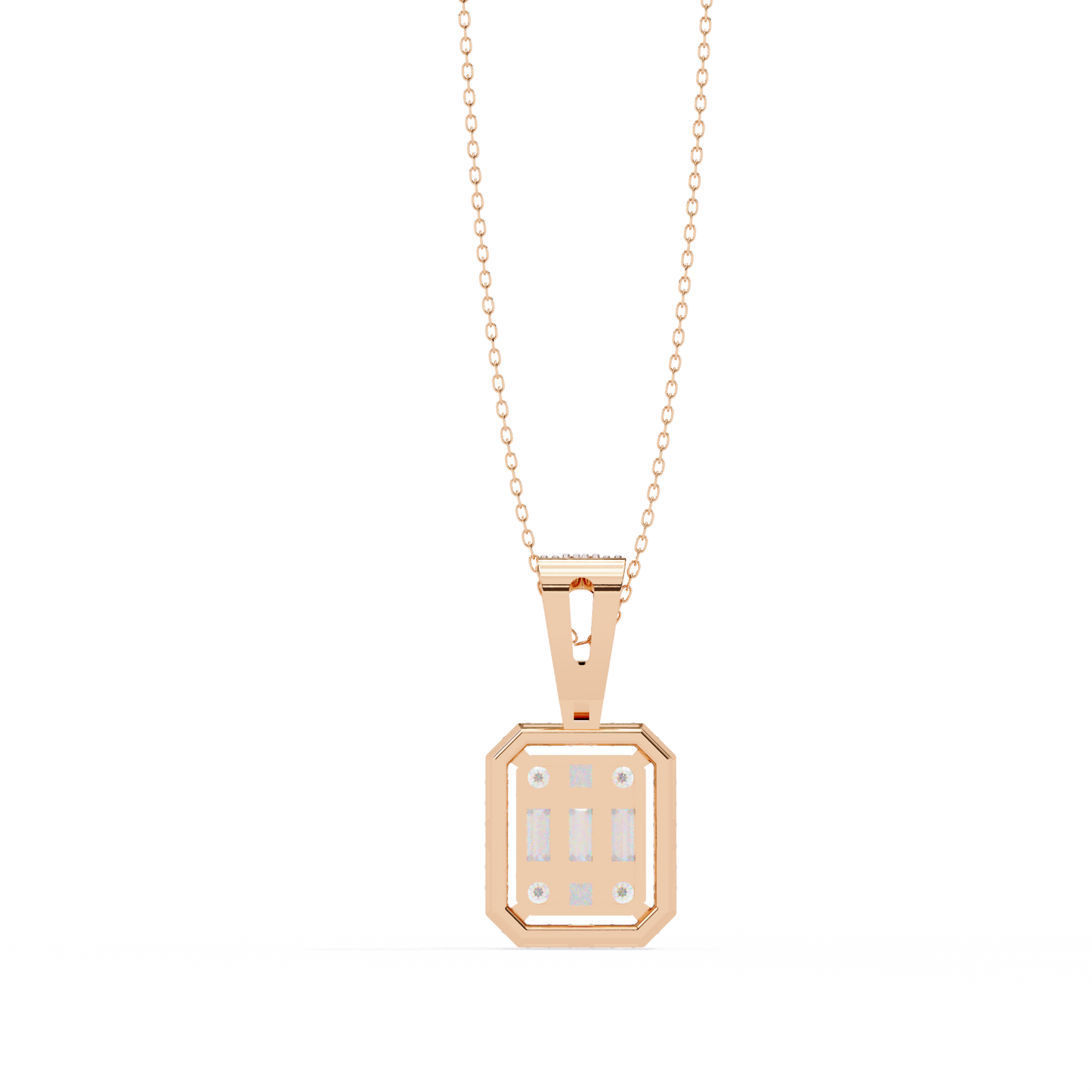 lgd pendant round stone (0.71ct ) in 14k gold without chain