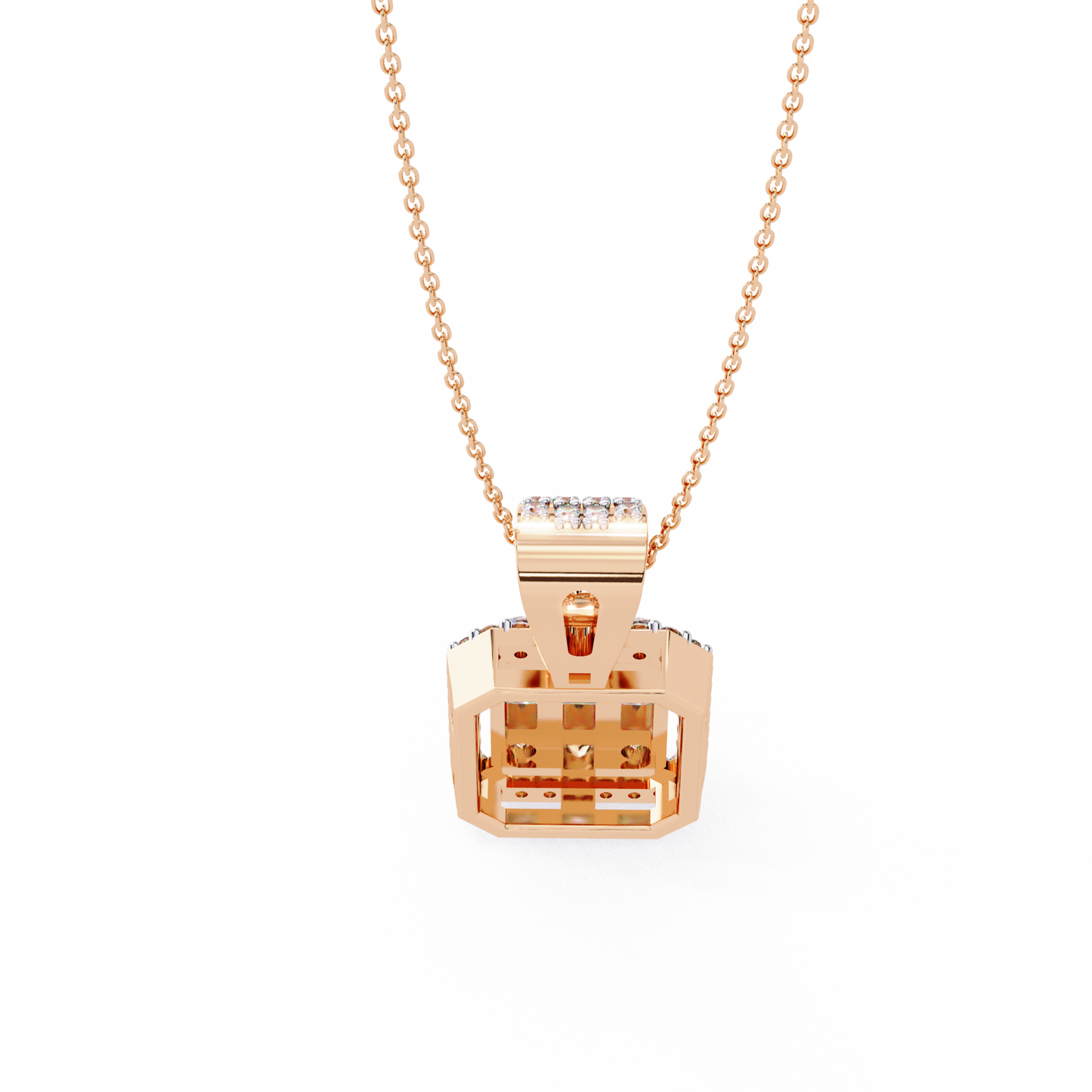 lgd pendant round stone (0.71ct ) in 14k gold without chain