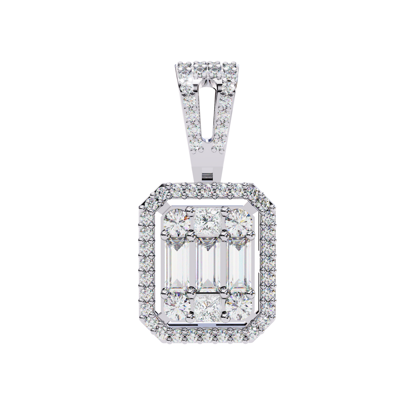 lgd pendant round stone (0.71ct ) in 14k gold without chain