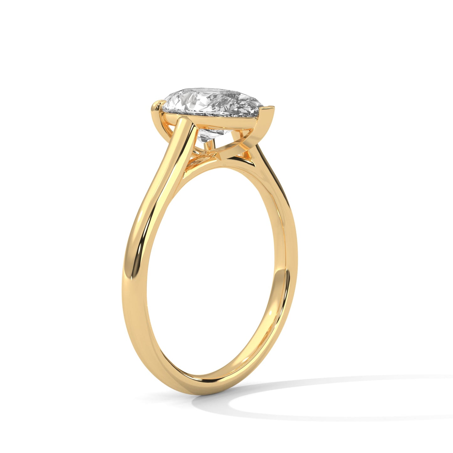 2.00 carat pear cut solitaire diamond engagement ring โ elegant bridal jewelry