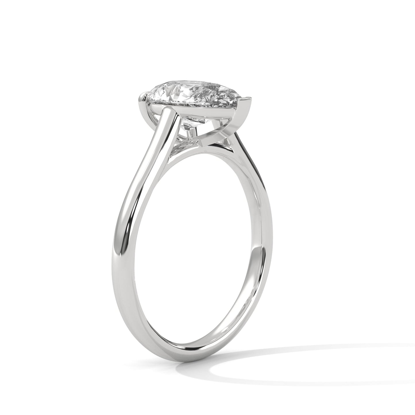 2.00 carat pear cut solitaire diamond engagement ring โ elegant bridal jewelry