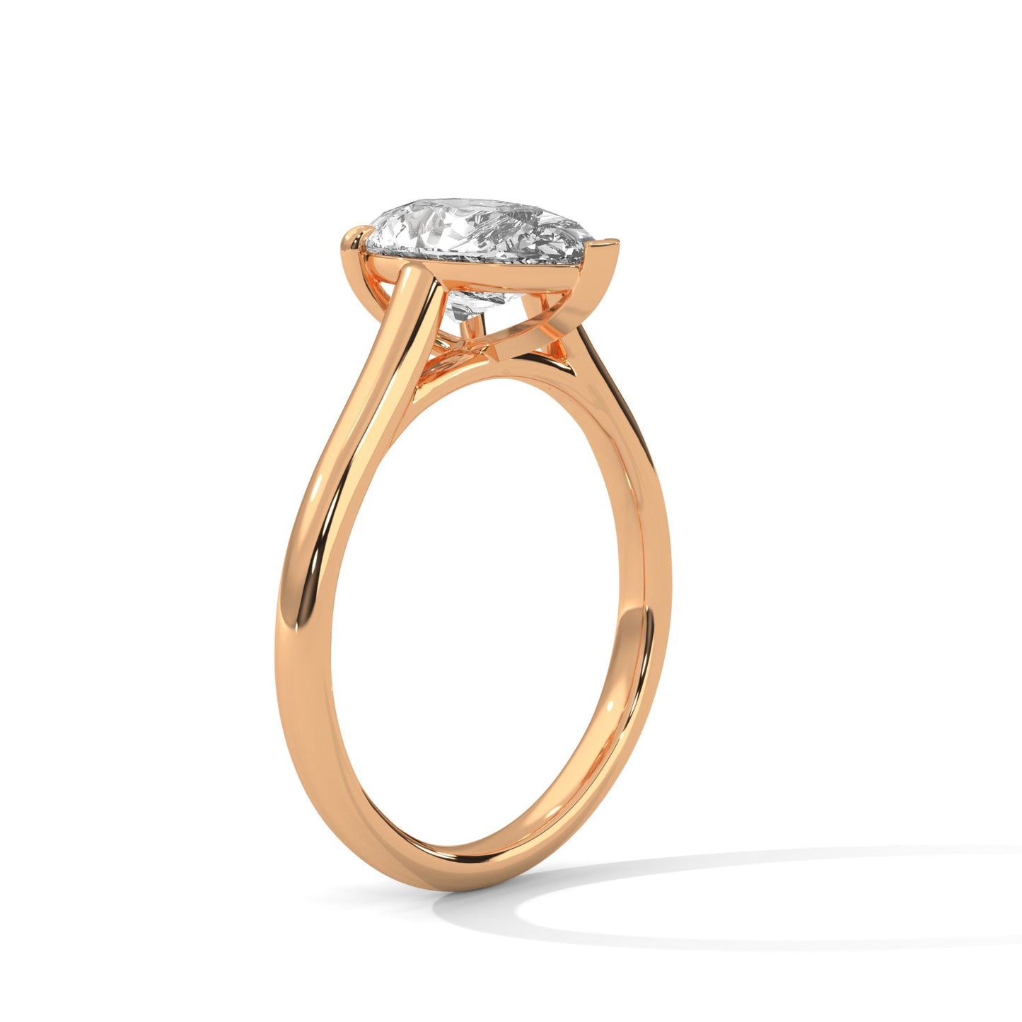 2.00 carat pear cut solitaire diamond engagement ring โ elegant bridal jewelry