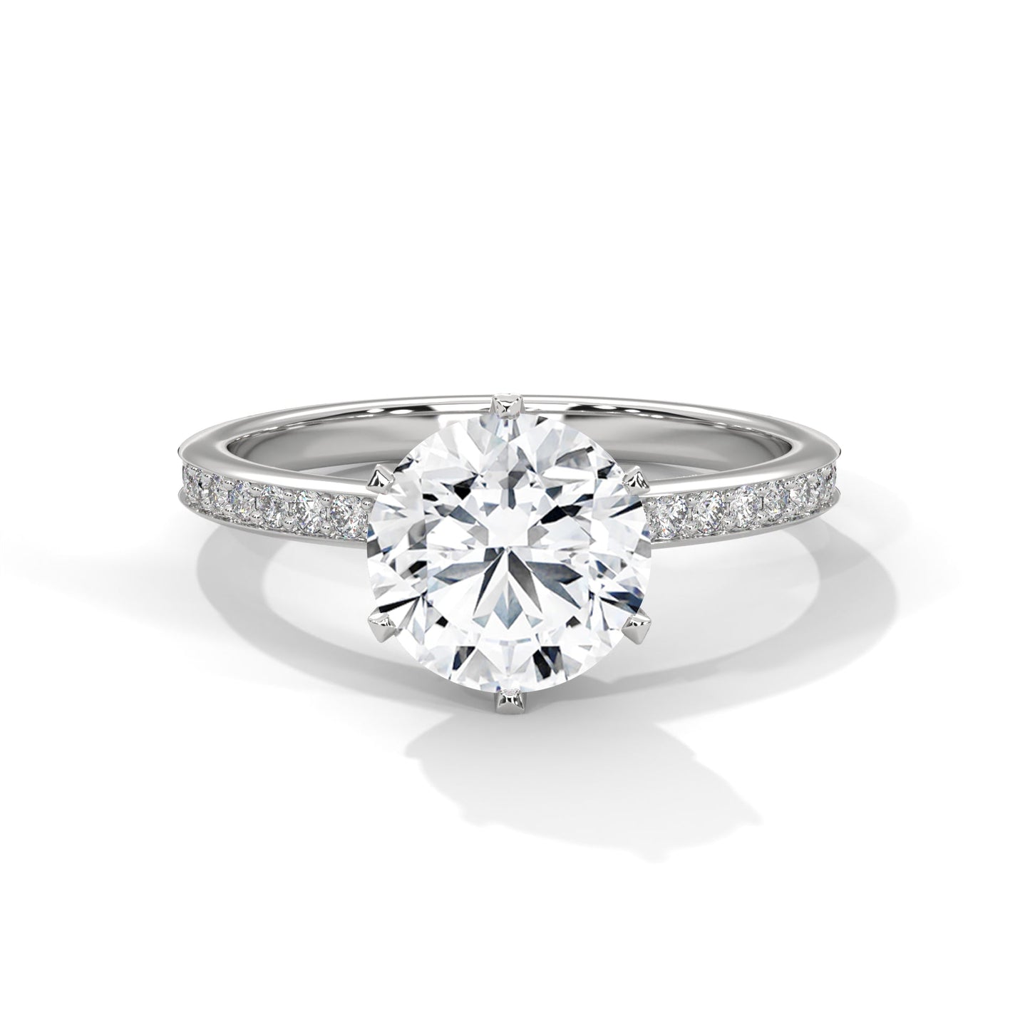 elegant 2.24 ct round cut diamond solitaire ring – perfect for engagements