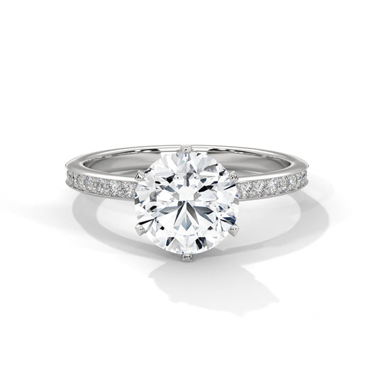 Elegant 2.24 CT Round Cut Diamond Solitaire Ring – Perfect for Engagements