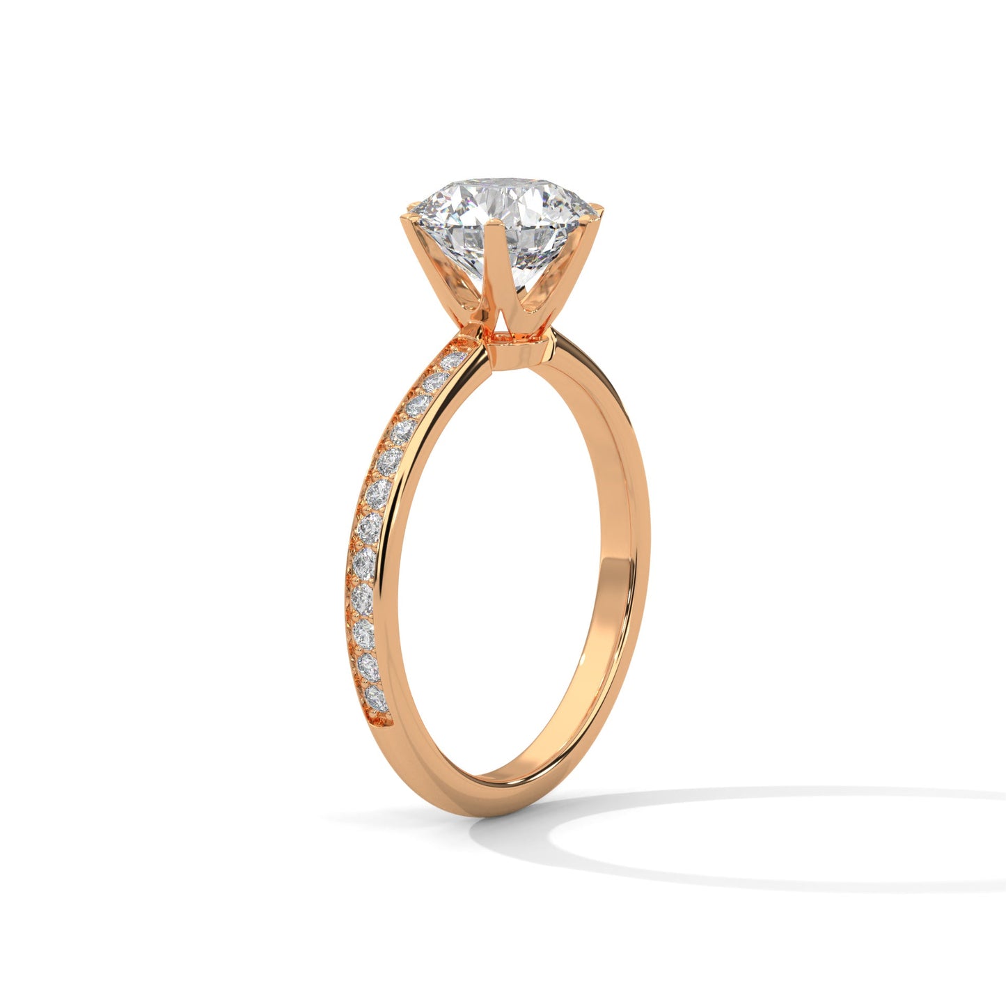 elegant 2.24 ct round cut diamond solitaire ring – perfect for engagements