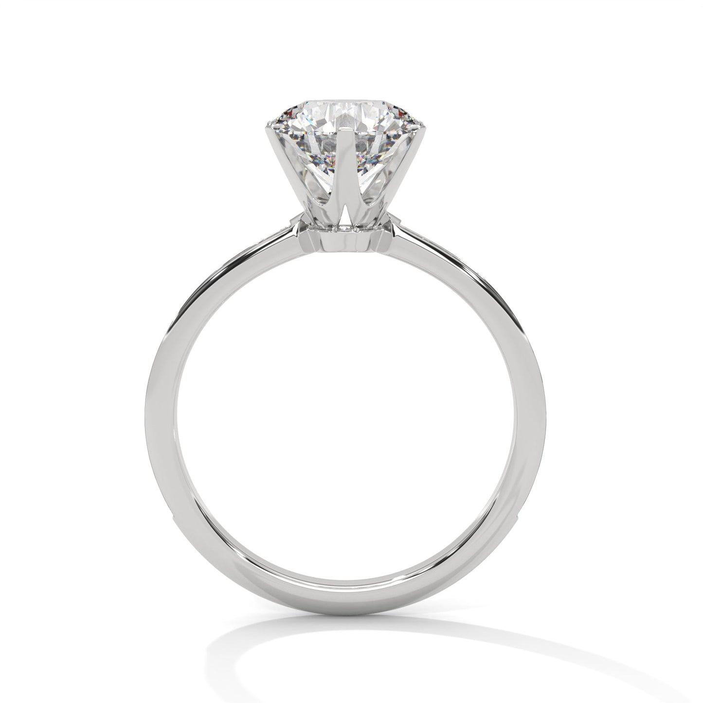 elegant 2.24 ct round cut diamond solitaire ring – perfect for engagements