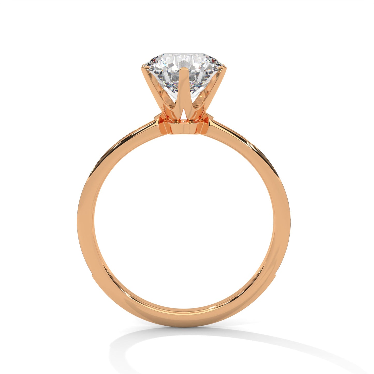 elegant 2.24 ct round cut diamond solitaire ring – perfect for engagements