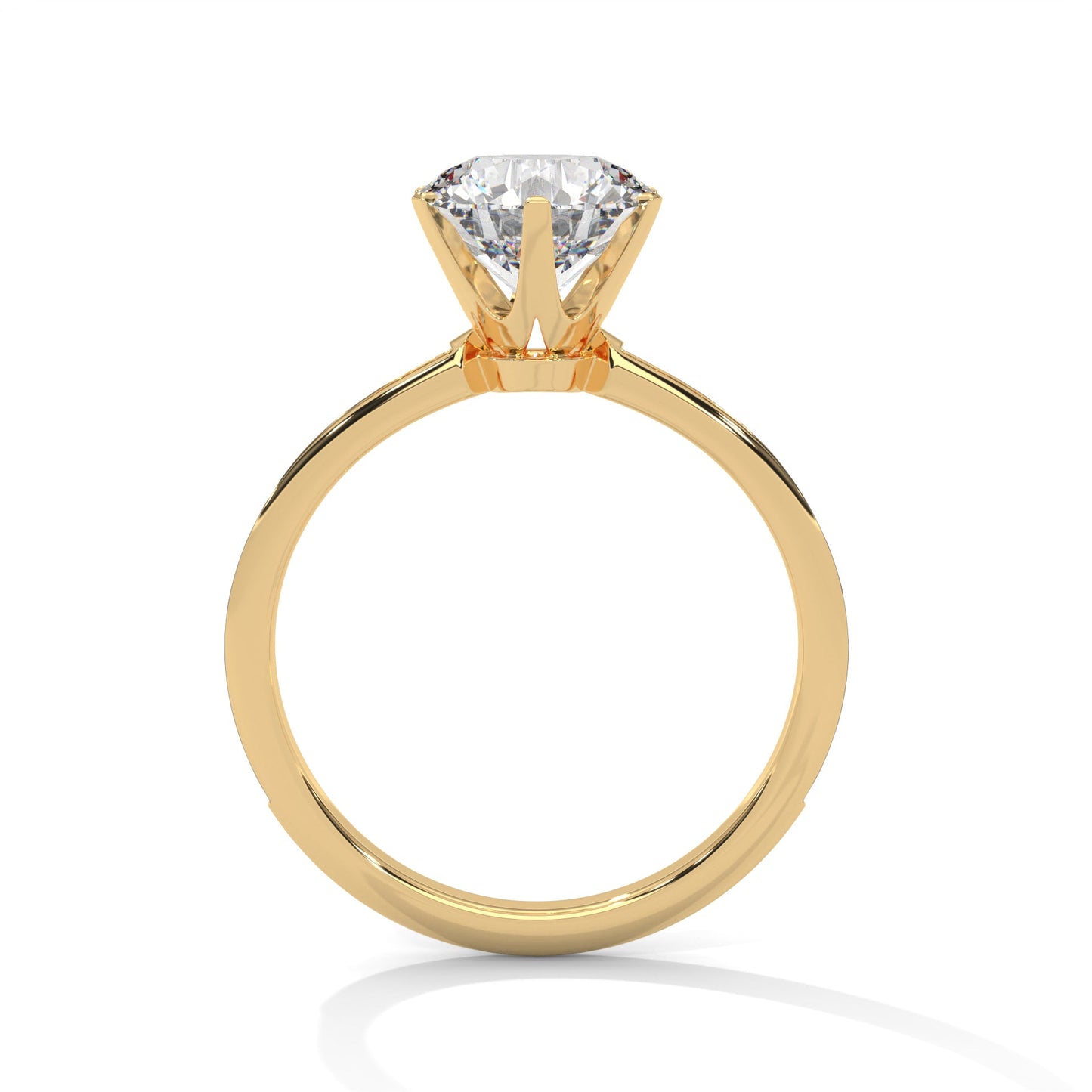 elegant 2.24 ct round cut diamond solitaire ring – perfect for engagements