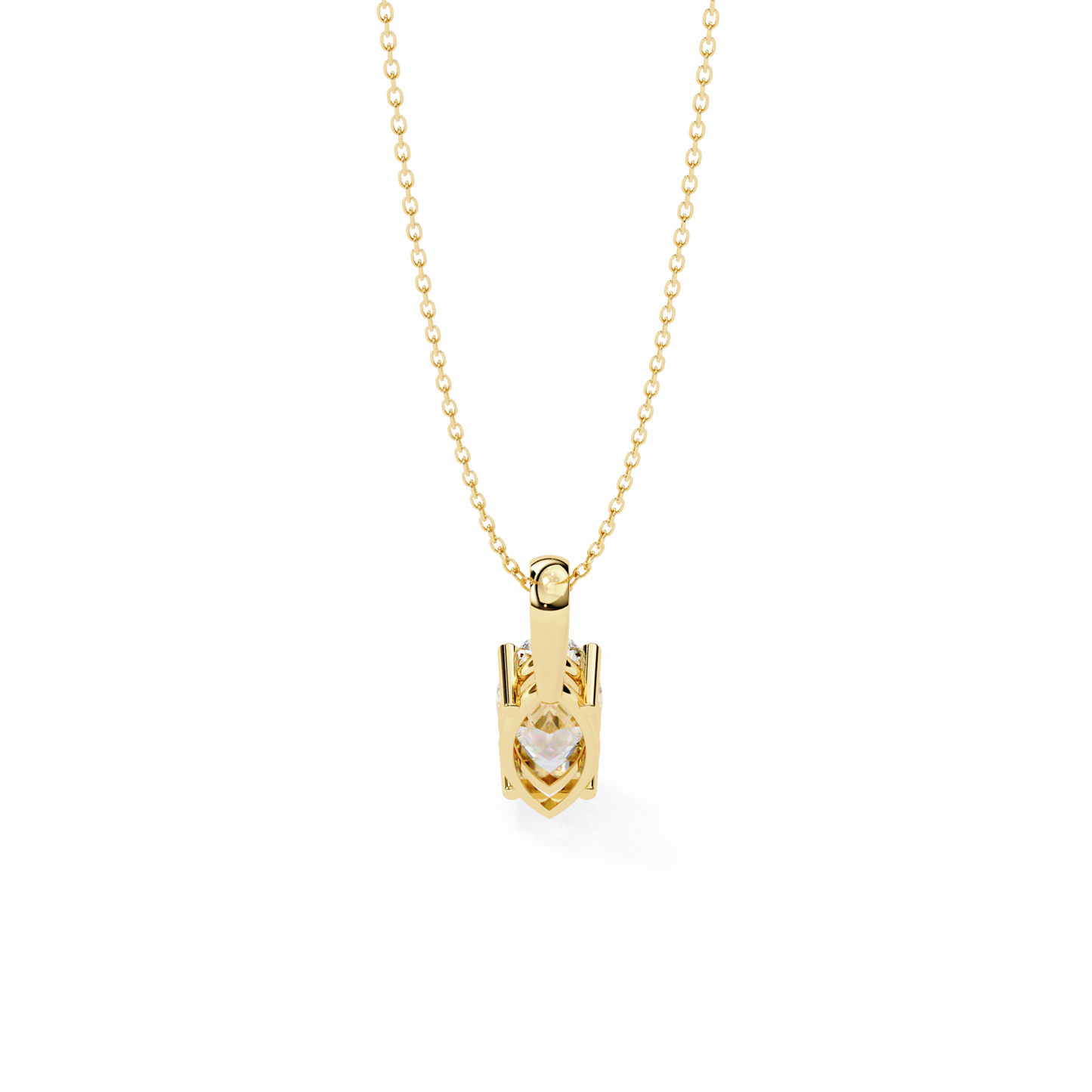 lgd pendant marquise stone (0.93ct) in 14k gold without chain