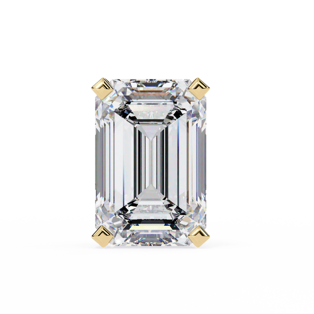 2.40 carat emerald cut diamond solitaire stud earrings – elegant modern jewelry
