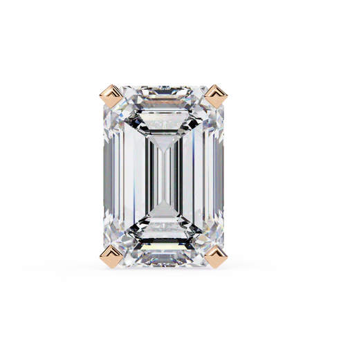 2.40 carat emerald cut diamond solitaire stud earrings – elegant modern jewelry