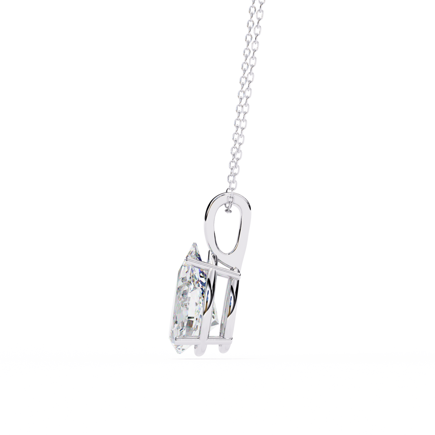lgd solitaire pendant pear stone (2.06ct) in 14k gold without chain