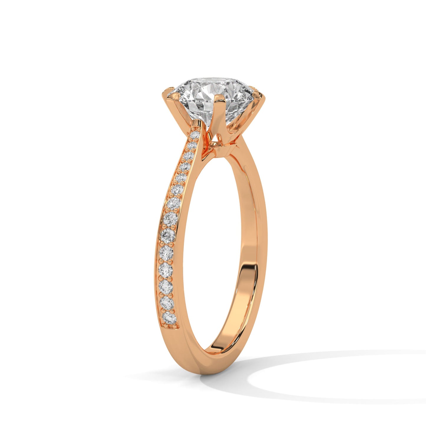 elegant 2.22 ct round cut six-prong diamond solitaire ring – perfect for engagements