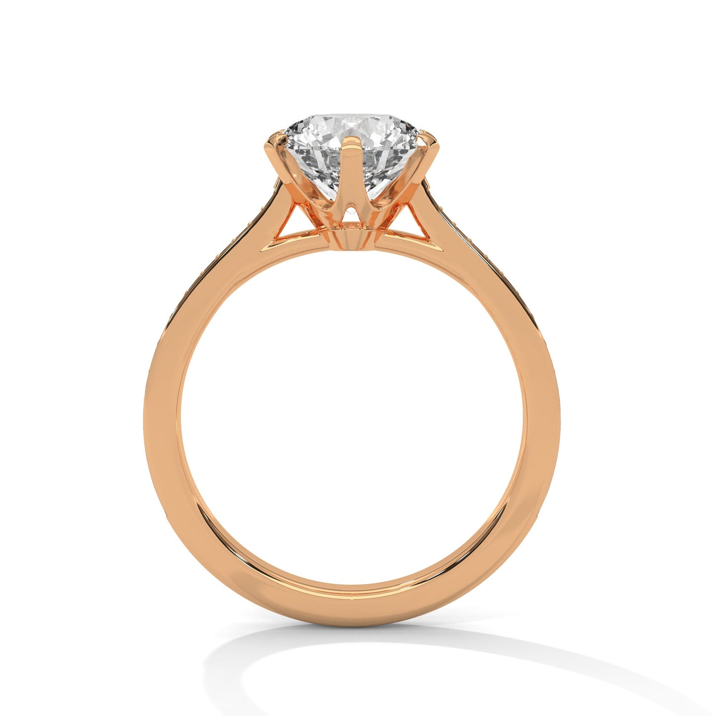 elegant 2.22 ct round cut six-prong diamond solitaire ring – perfect for engagements