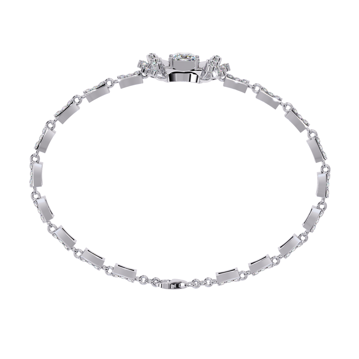 1.65 carat princess cut diamond bracelet – luxury tennis jewelry