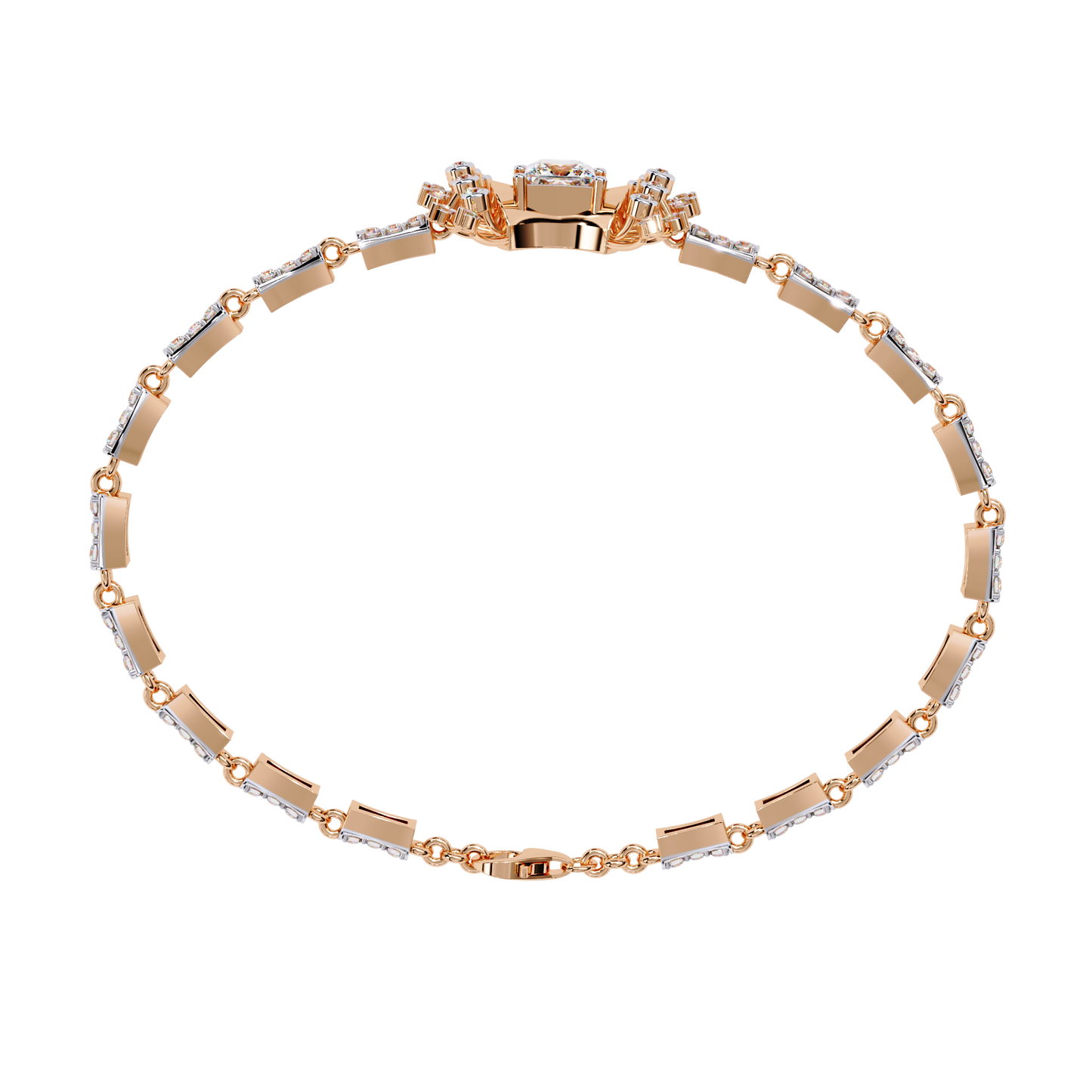 0.78ct princess bracelet