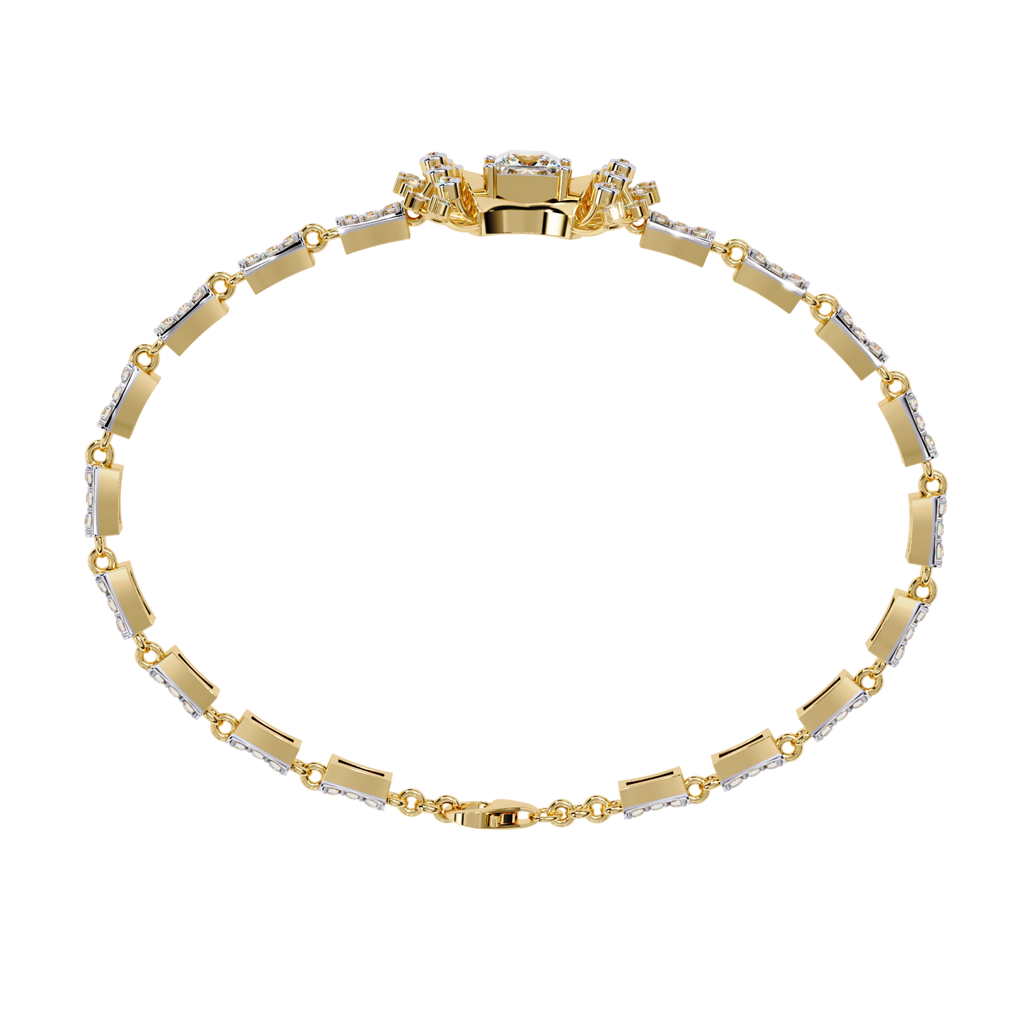 1.65 carat princess cut diamond bracelet – luxury tennis jewelry