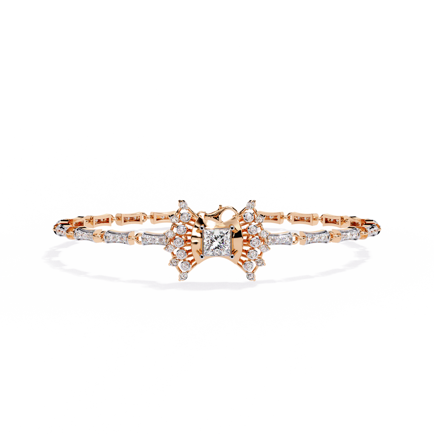 1.65 carat princess cut diamond bracelet – luxury tennis jewelry