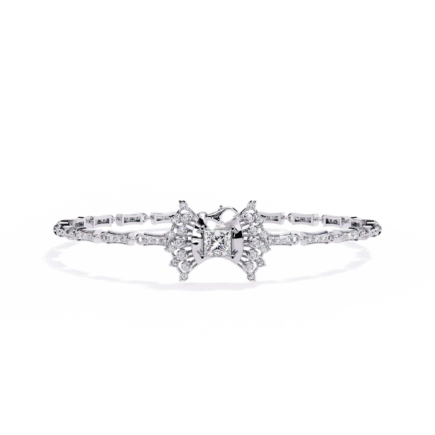 1.65 carat princess cut diamond bracelet – luxury tennis jewelry