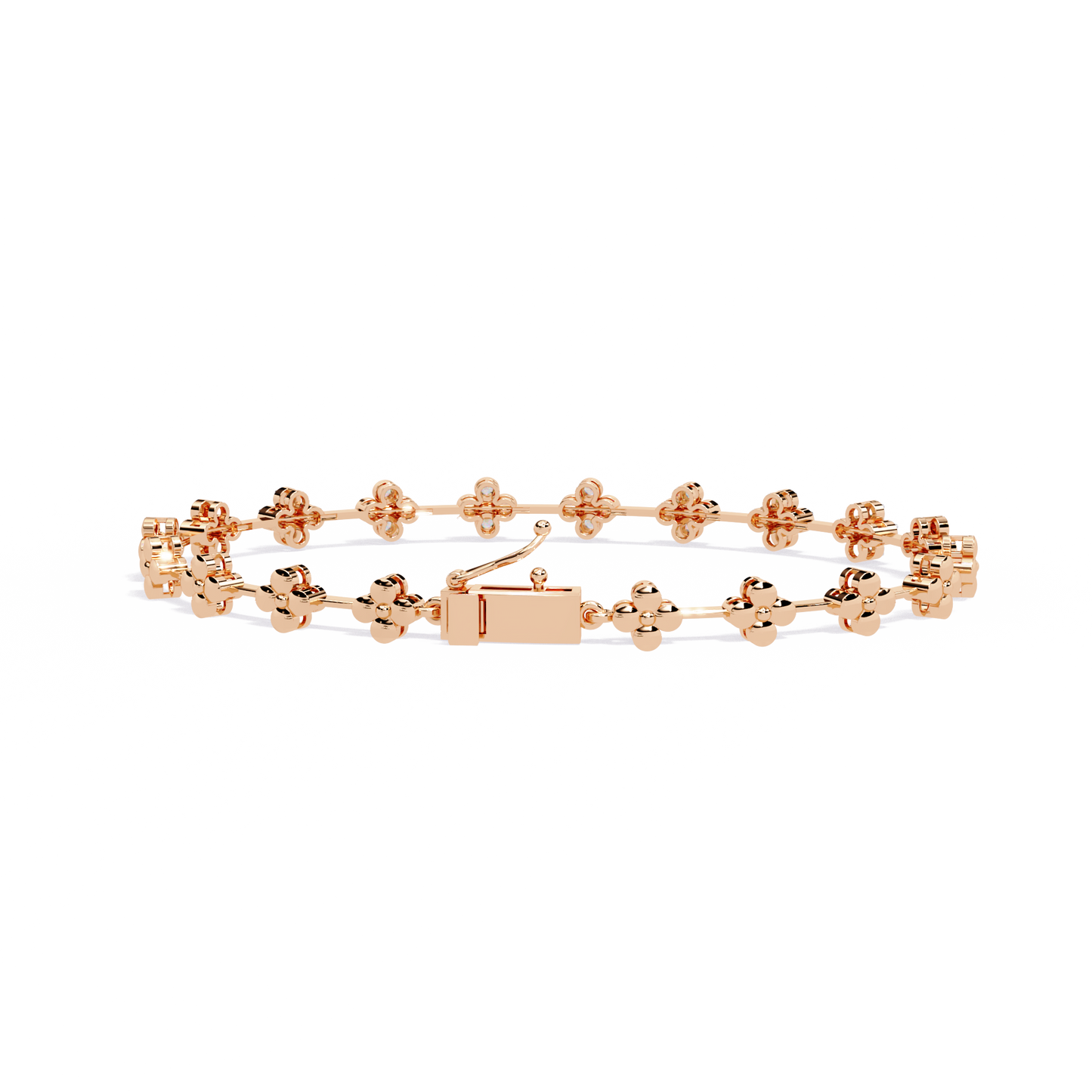 round cut diamond floral tennis bracelet – elegant diamond jewelry