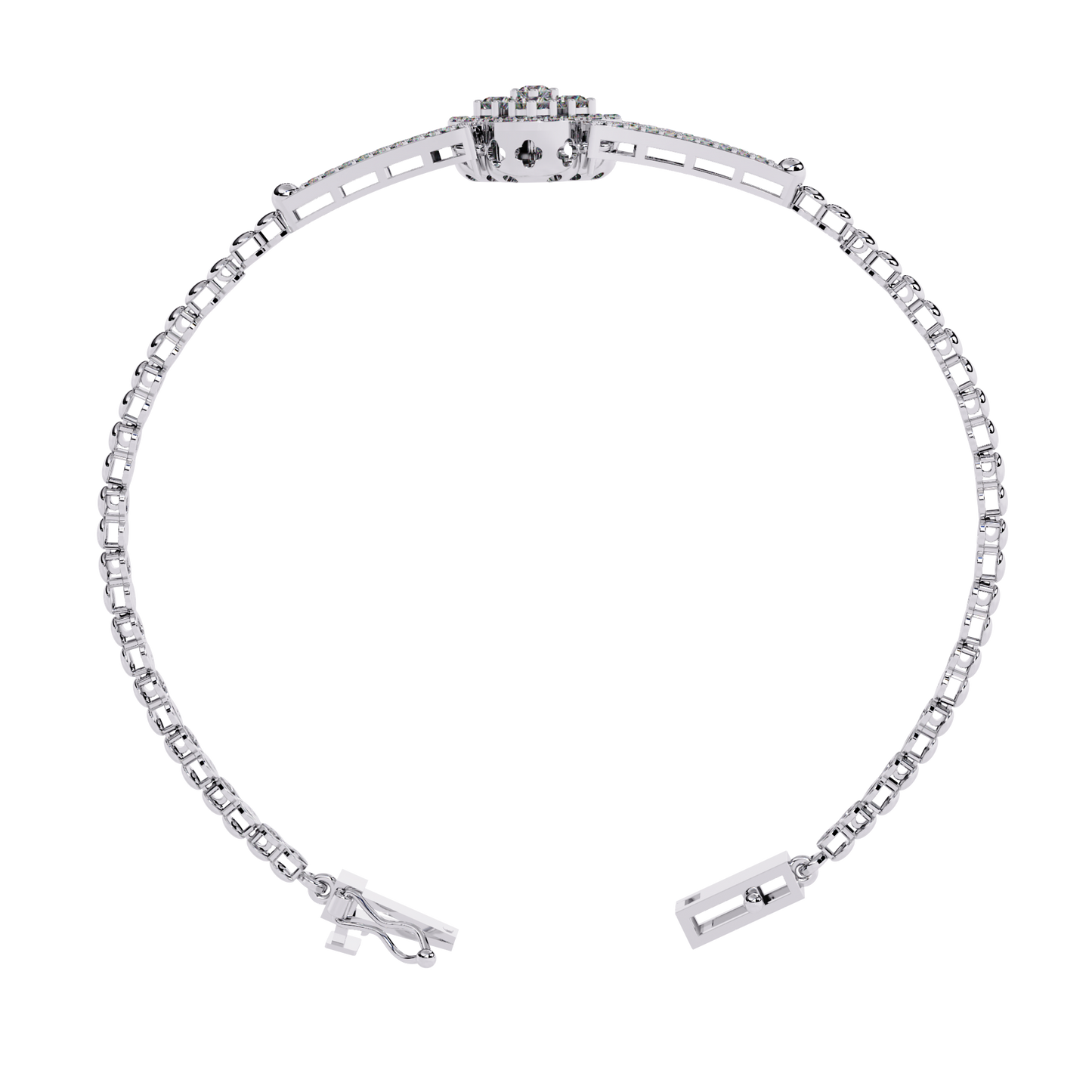 round cluster bracelet
