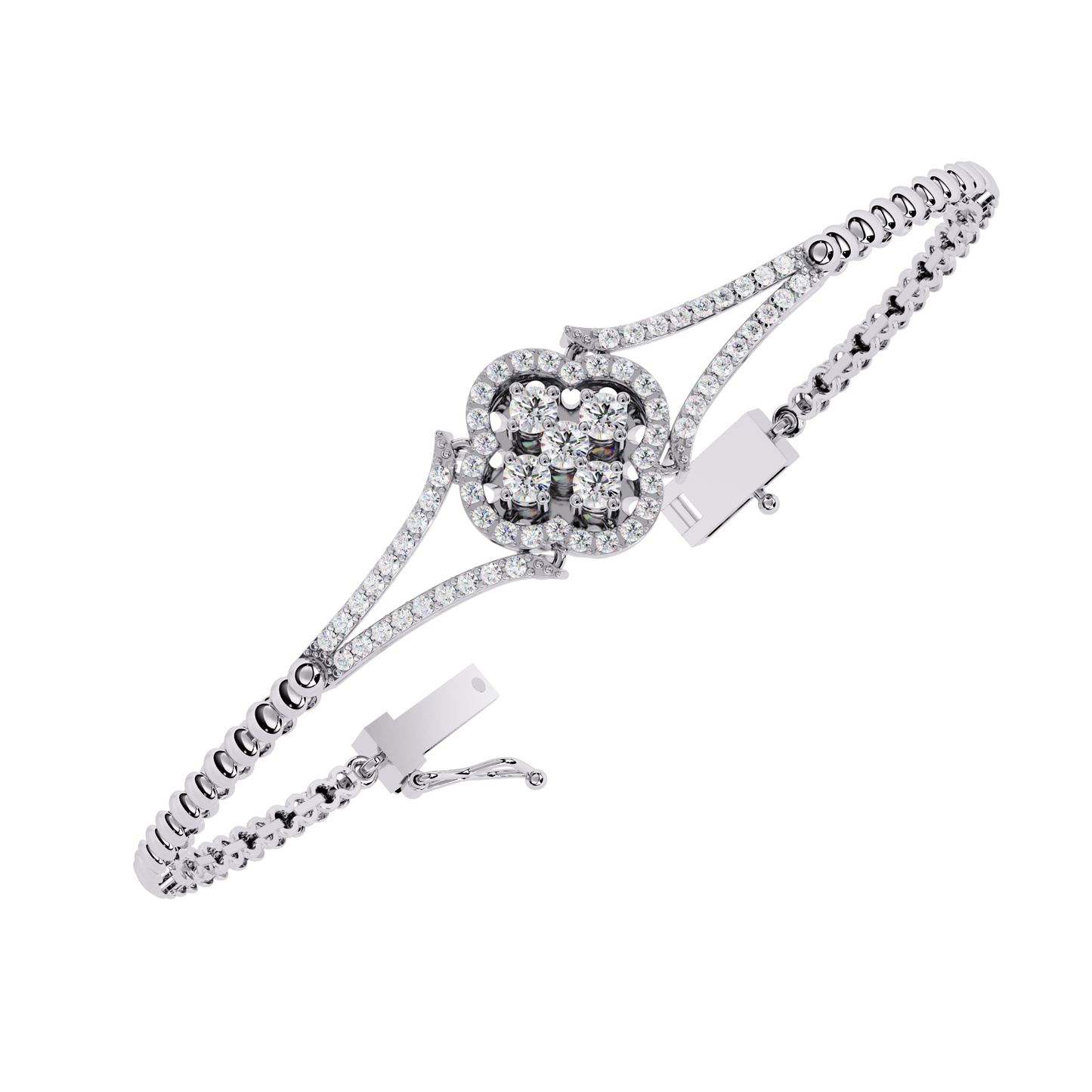 round cluster bracelet