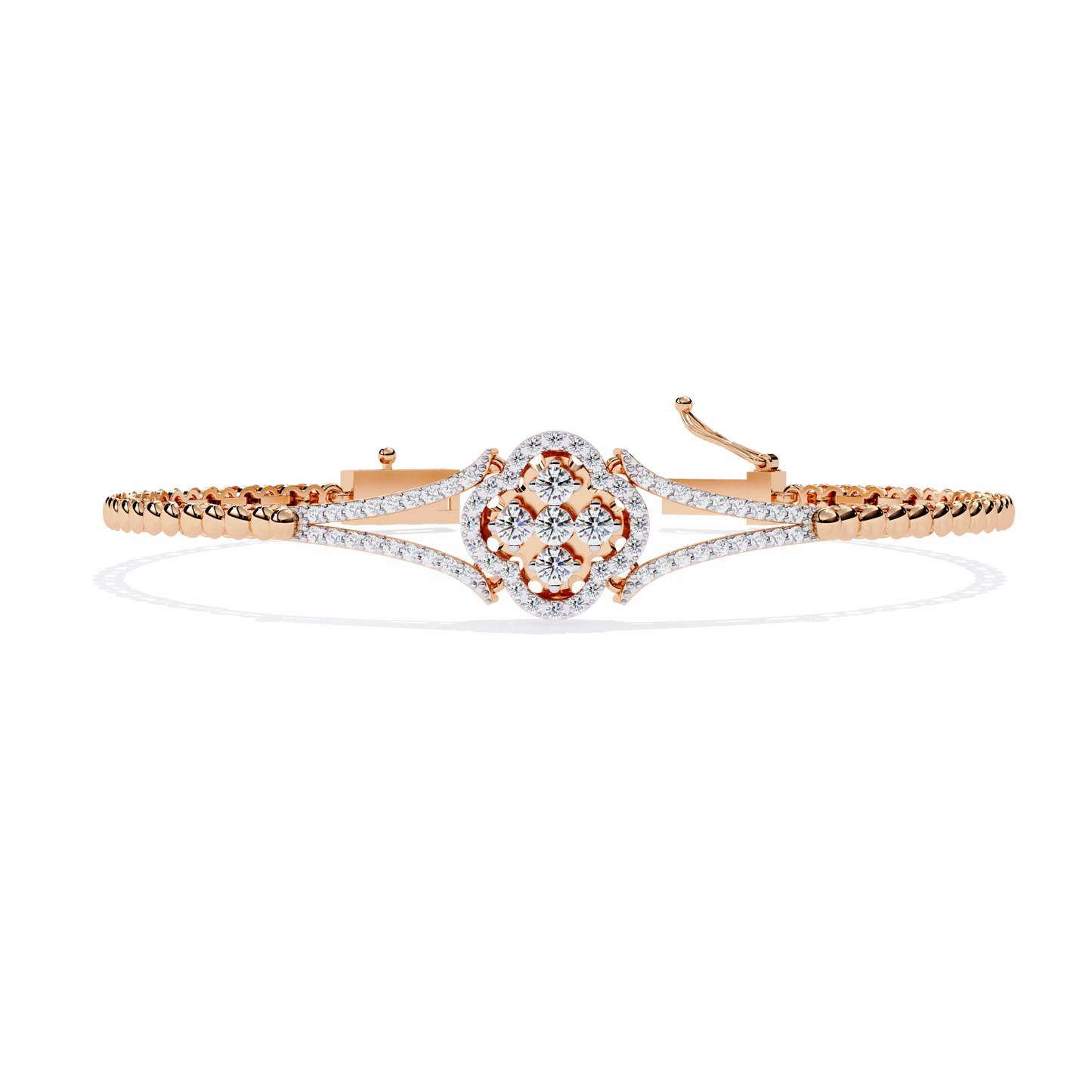 round cluster bracelet