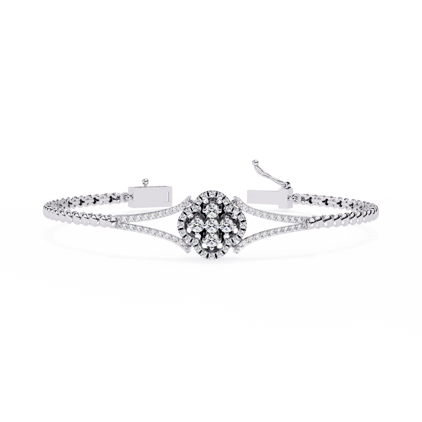 round cluster bracelet