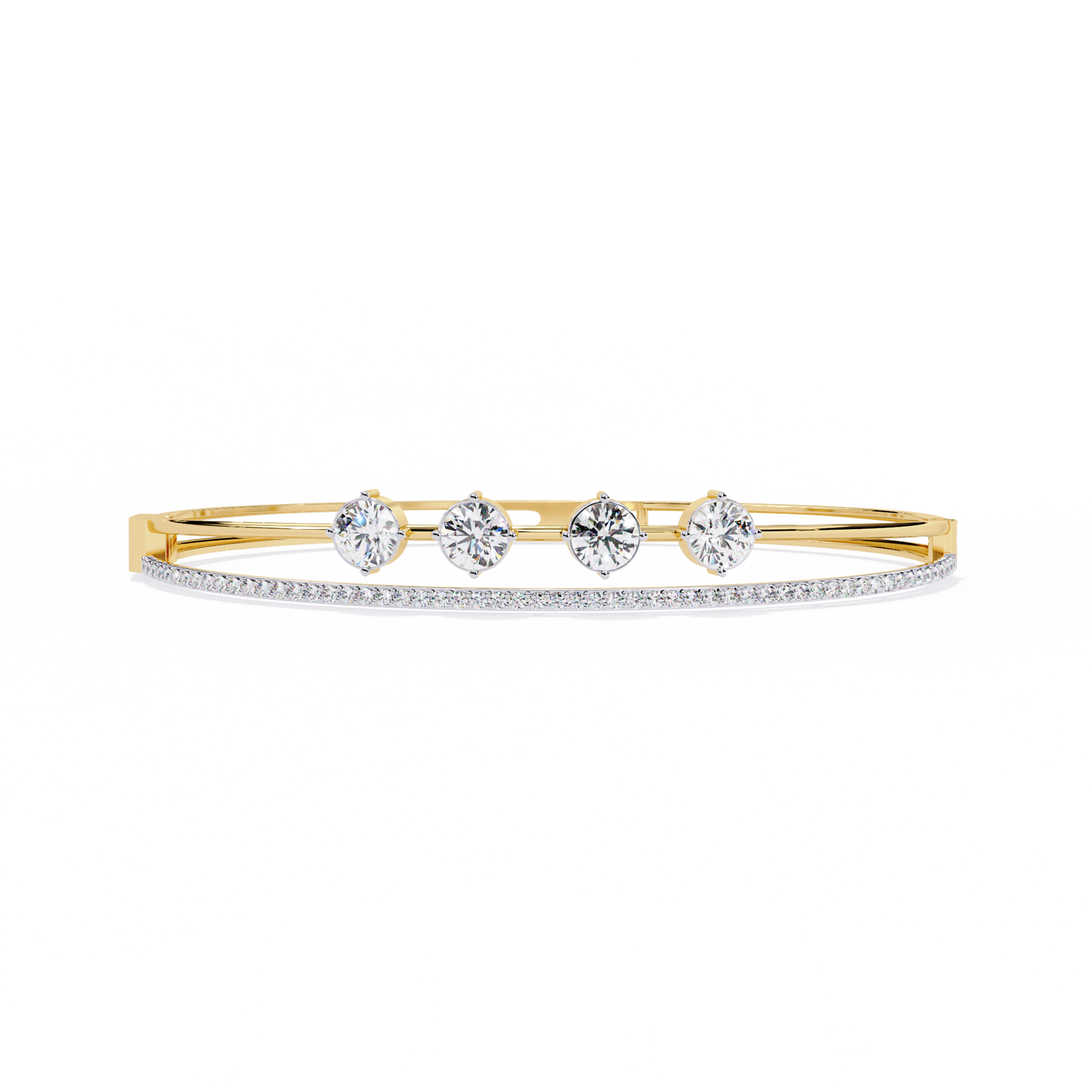 lgd bracelet round stone (2.32ct ) in 14k gold