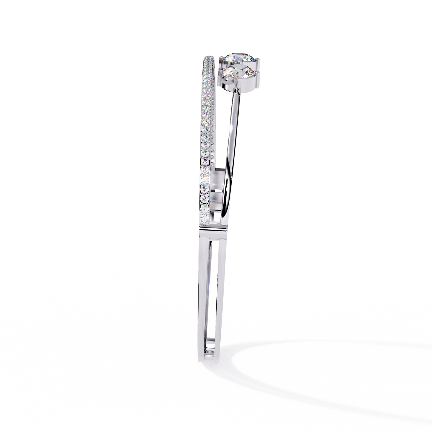 lgd bracelet round stone (2.32ct ) in 14k gold