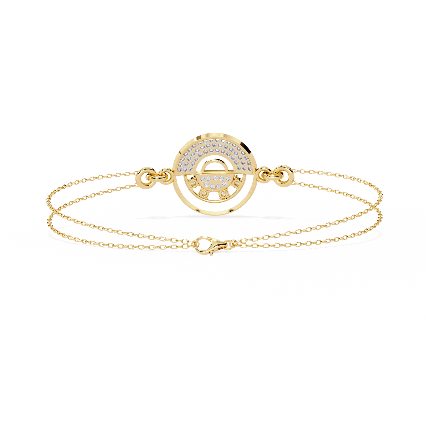 lustrelink round diamond bracelet