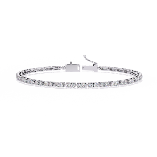 2.30 Carat Round Cut Diamond Tennis Bracelet – Timeless Luxury Jewelry for Women