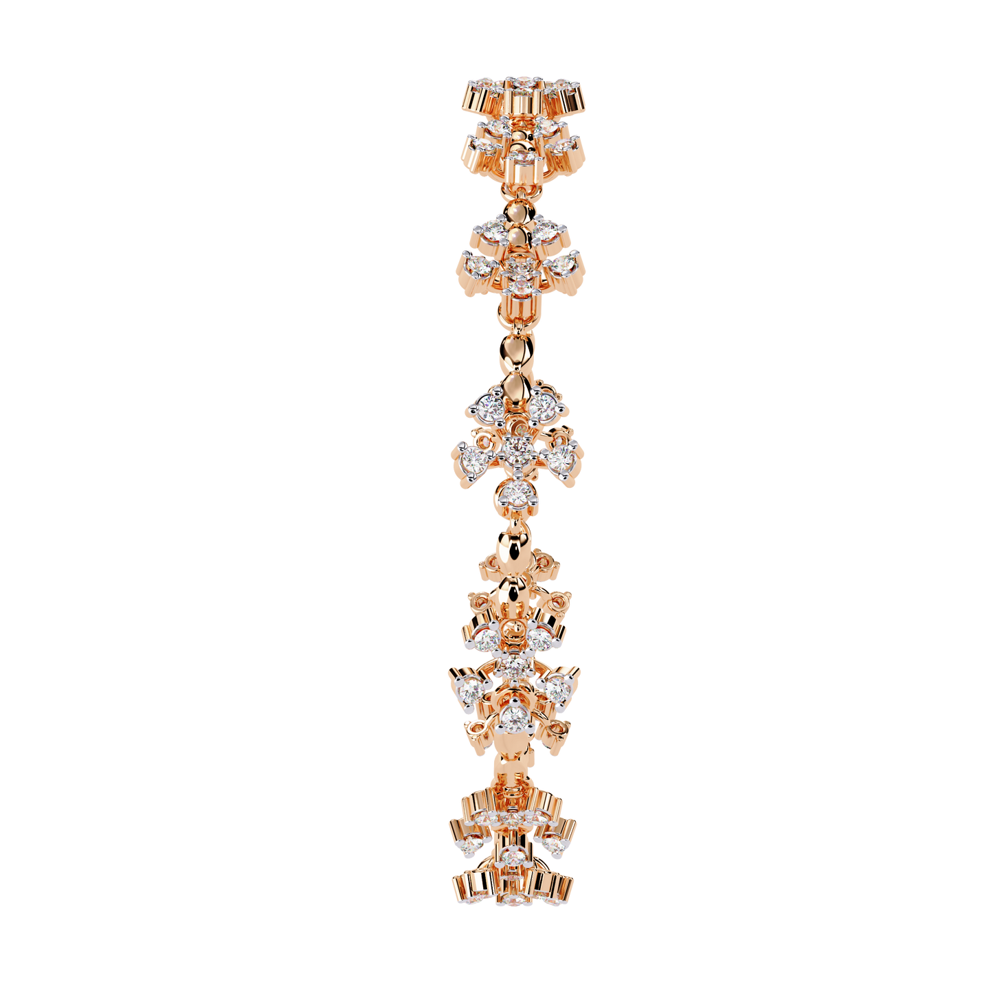 gleamknot round diamond bracelet