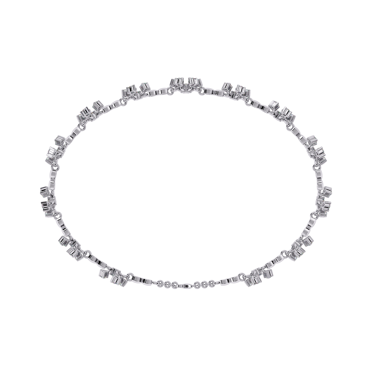 gleamknot round diamond bracelet