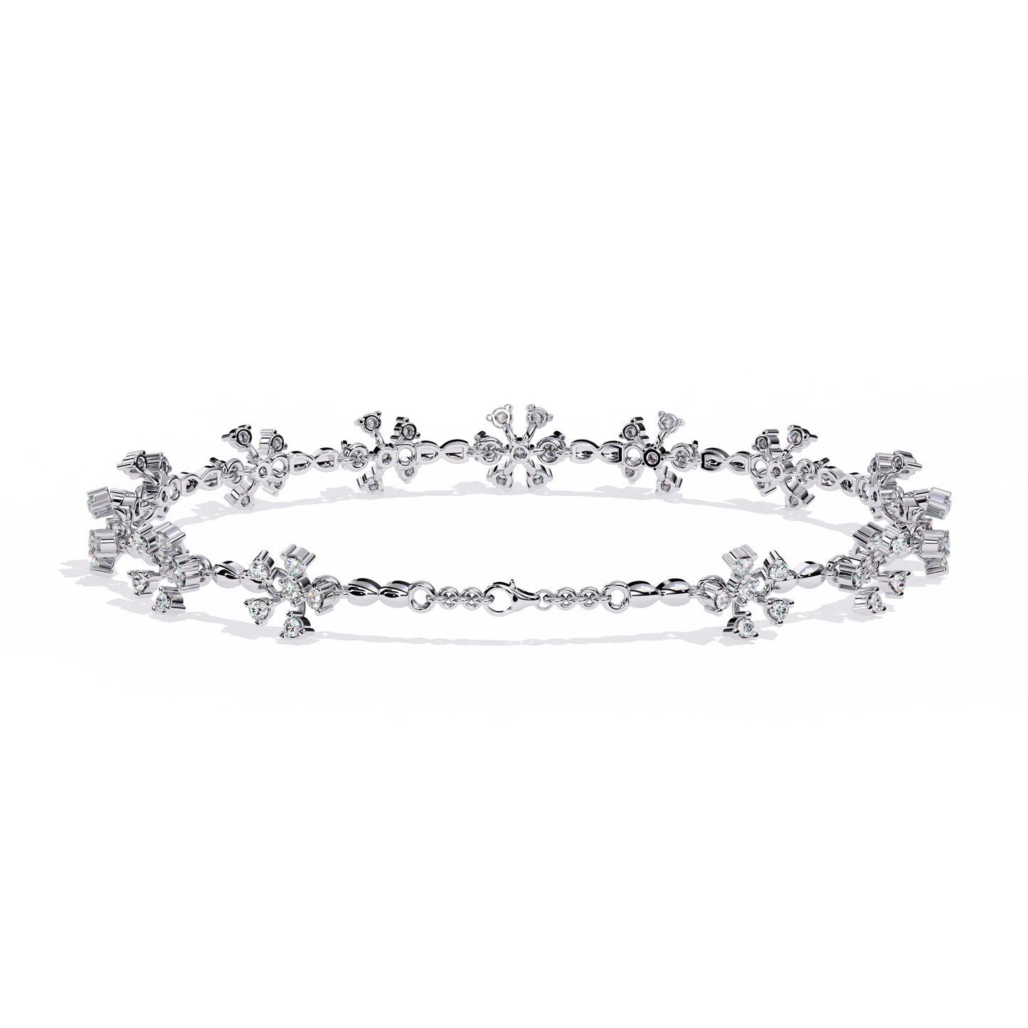 gleamknot round diamond bracelet