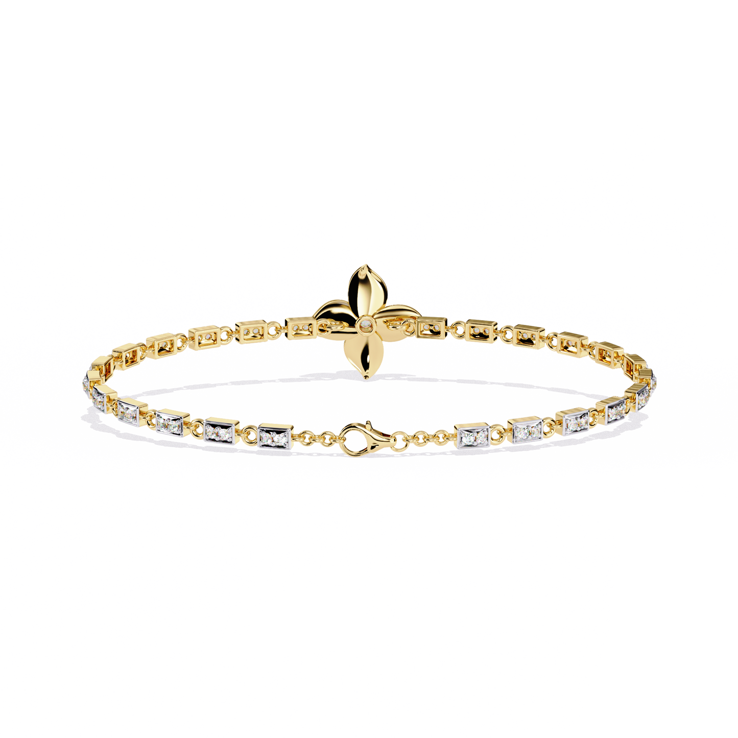 twistique round diamond bracelet