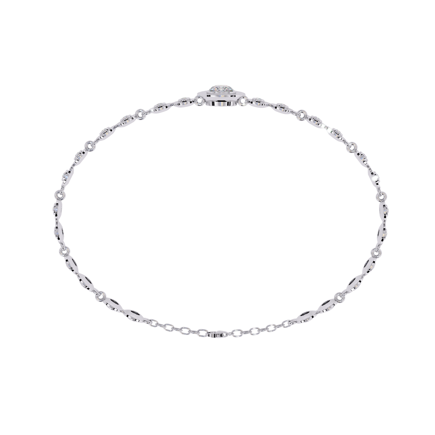 golden mirage round diamond bracelet