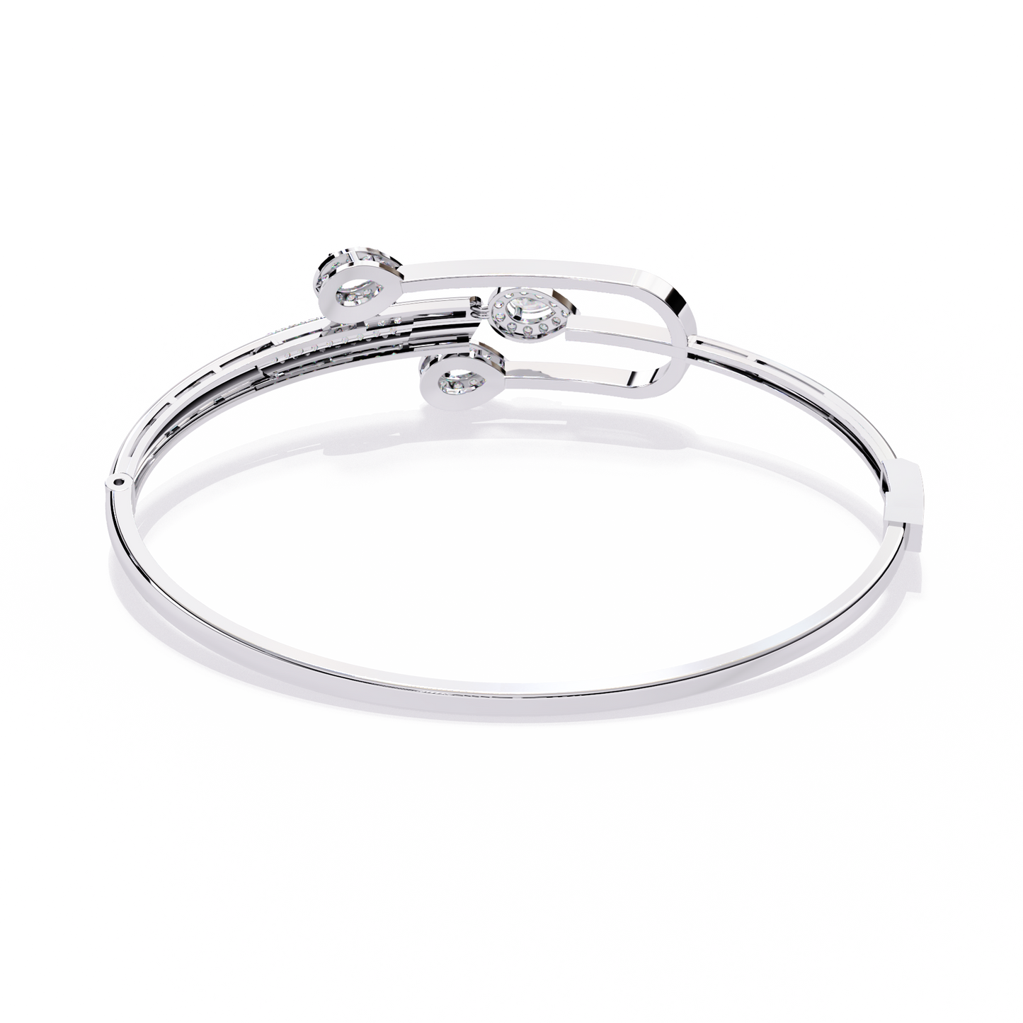 0.75 carat pear cut diamond bracelet with halo accents – elegant fine jewelry